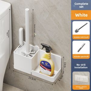 WEIMEIYUAN | No-Drilling No-Blind Spot Toilet Brush Holder