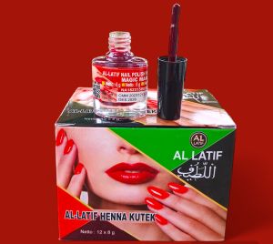 Kutek Henna Al-latif Halal BPOM Magic Maroon 8gr