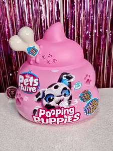 ZURU's Alive Pooping Puppies Interactive Assortment Plush Toys Motorized Vocal Puppy Children's Interactive Toys Gifts