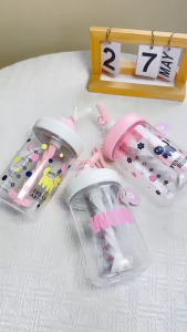 BZ20 กระติกน้ำ กระบอกน้ำ มีหูหิ้ว กระติกน้ำเด็กลายน่ารัก ขนาด 800ml พร้อมฝาครอบกันรั่ว น้ำหนักเบาและพกพาสะดวก