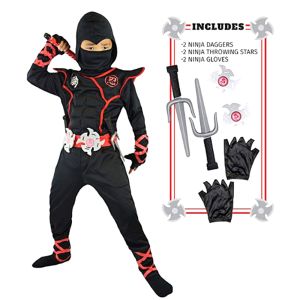 Muscle Ninja Costume for Kids Boys Cosplay Naruto Assassin Warrior Clothing Children Birthday Hallween Party Dress