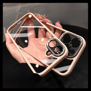 DAIMANG | High-End Non Yellowing New Model Compatible Apple 16Promax Phone Case Full Cover Transparent Glass Ultra Attractive Mens P Green iPhone Instant Transformation