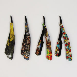 Men's Professional Trendy Manual Razor: Stainless Steel Blade Frame & 3D Painted Pattern