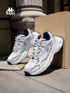 Kappa Mens Sport Shoes 2025 Winter New Thick Bottom Heightening Dad Shoes Soft Bottom Casual Running Shoes Youth Vitality Style