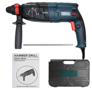 Corded Rotary Hammer Drill SDS Plus Hammer 3-in-1 Demolition Drill Concrete Breaker Wired Hammer for Brick Stone Fit Bosch