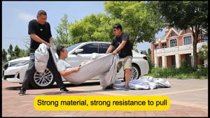 ✨Thicken 8 layers of protection Genuine Oxford Material Car Cover Elastic Car Cover Full Cover Protection Outdoor Indoor Long Distance Transport Sunshade / Coat / Full Protection /Security / UV-Proof