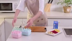 Khay Làm Kem Que Nhựa 8 Lỗ Kèm Que Dễ Tháo Khuôn Tự Làm Kem Que Dùng Tại Nhà