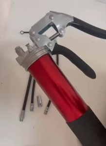 Manual Grease Gun 7000PSI 14 Oz 12" Flex Hose 400ccCapacity Pistol Grip Heavy DutyIndustrial 7psSet
