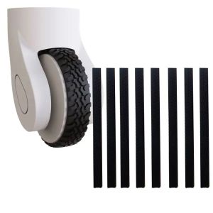 Universal Silicone Slip-Resistant Travel Box Wheel Replacement Accessory for Single Double Roller Bags Universal Luggage Protective Cover