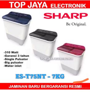 MESIN CUCI SHARP 7KG 2 TABUNG/SHARP MESIN CUCI 7 KG BARU BERGARANSI RESMI