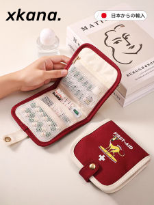 Large Capacity Portable Travel Medical Bag Carry-On Multi-Layer Medicine Pouch for Overseas Trips Personal Health Organizer