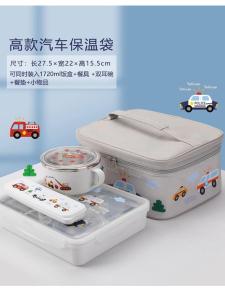 Hellokitty Lunch Box Bag Student Handbag Insulated Waterproof Korean Style Portable Meal Container Storage Organizer