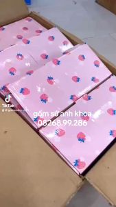 Sale Rẻ - Bát Ăn Cơm Bát Chè Đĩa Sứ Chén Dĩa Sứ Dễ Thương Cute Decor Cao Cấp dáng vuông tròn xinh yêu Hoạ tiết Thỏ Dâu Cực xinh yêu