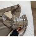 Fashionable Versatile Women's Shoulder Bag High Quality Texture Summer Trend Diamond Grid Chain Bag Underarm Bag Korean Style. 