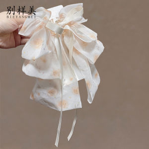 กิ๊บติดผมหางม้ารูปผีเสื้อ ตกแต่งผมด้านหลัง หน้าร้อน 2024 ของใหม่ สไตล์หวาน กิ๊บติดผมหน้าม้า เครื่องประดับผม ผ้า ไม่ติดเพชร