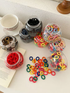 Colorful Elastic Hair Ties for Girls High Elasticity Durable Hair Bands Hair Hoops Girls Hair Accessories Casual Style