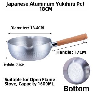 Cooking Snow Flat Pot Aluminum