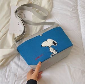 Tas Snoopy / Tas Import Snoopy / Hand Bag Snoopy / Slempang Snoopy Canvas / Tas Import Lucu