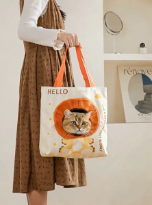 Breathable Portable Pet Carrier Bag | Foldable Travel Carrier for Cat Small Dog Adjustable Bag
