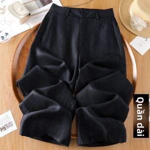 MEITESIJIAONU | Quần Dài Tay Rộng Màu Hồng Nhạt Từ Vải Linen Mát Mẻ Cho Mùa Hè