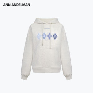 ANN ANDELMAN | Diamond Pattern Hoodie with Mini Skirt Leisure Set
