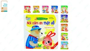 Sách - Bộ 10 Quyển Ehon Truyện Tranh Kỹ Năng Giao Tiếp Cùng Con Khôn Lớn - Song Ngữ Anh Việt ( Có File Âm Thanh )