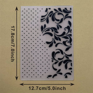 Elegant Pattern Back Panel Design Embossed Folder Texture Pattern Background DIY Scrapbook Handicraft Material Used for Emboss