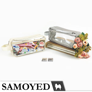 Tempat / Kotak Pensil / Alat Tulis / Kosmetik / Dompet PVC Transparan / Transparent Stationery / Pencil / Pen / Cosmetic / Travel Case / Box / Pouch Samoyed PCCS-P76