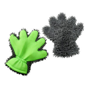 HELLOLEIBOO | Leibon Thickened Extra Large Coral Fleece Car Wash Gloves Professional Brush Car Cleaning Tool No Scratch Paint Surface
