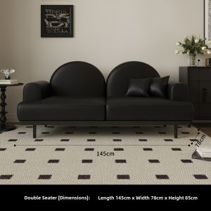 HSMJ | Creative Luxury Black Sofa