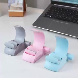 elough | Adjustable Phone Holder Stand Portable Desktop Phone Support Universal CellPhone Holder Mount Bracket For Tablet Office Travel