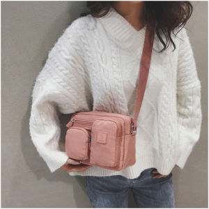 Versatile Nylon Canvas Crossbody Bag Lightweight Travel Leisure Shoulder Bag for Men And Women Passport Bag Soft Fashion Trend