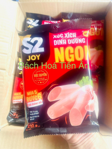 Xúc Xích Bắp Dinh Dưỡng S2 YOY bịch 210g ( 6 cây )  Công Thức Độc Quyền 100% thịt chuẩn ATVSTP