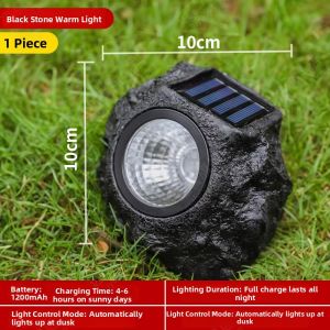 Maiyu | Solar Powered Stone Style Outdoor Light