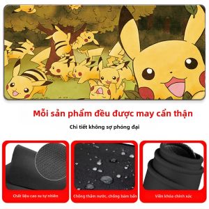 Potdemiel | Clodsire & Wooper TCG Tấm Lót Chuột Bằng Cao Su Có Thể Giặt Được Chống Trượt Có Tựa Cổ Tay Để Bảo Vệ Khỏi Bức Xạ