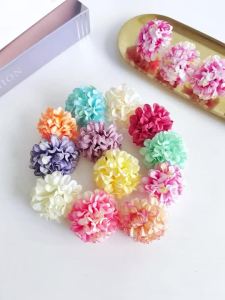 10/20/30Pcs Hydrangea Artificial Flowers Heads 4cm for Home Room Decor DIY Marriage Wreath Accessories Bride Wedding Decoration