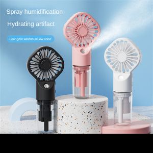 Yuci High Speed Mini Fan Small Fan Nano Water Spray Nano Sprayer Humidifier Portable Hand Held Mini Fan USB Rechargeable Fans Humidification Small Fan