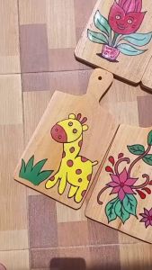 Talenan kayu Premium | tatakan kayu dekorasi