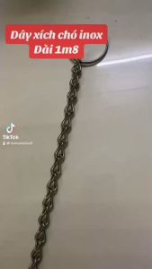 Dây Xích Inox Cho Thú Cưng Chó Mèo không gỉ có chống xoắn - Xích cho chó mèo inox các cỡ