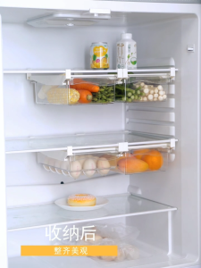 Fridge Organizer Refrigerator Drawers Egg Holder Freely Pullable Egg Storage Box