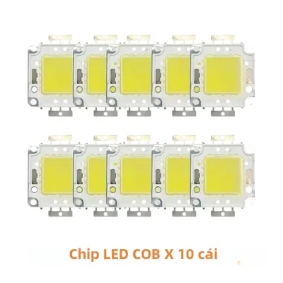 10 Chiếc 10W-100W LED COB Hạt Chip Siêu Sáng Với Trình Điều Khiển 9V-12V 30V-36V Trắng Ấm DIY Pha Đèn Phụ Kiện Gói