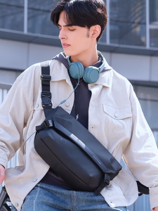 BE Messenger Bag  Multi-Layer & Lightweight Men Sling Bag Waterproof Men Shoulder Bag  Urban Commute Essential