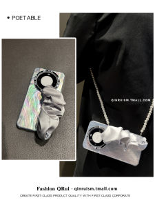 Fashionable Silk Scarf Wrist Strap Phone Case Full Cover Protection for Huawei Mate60/50/40 pro P70/60/50/40 pro Pura70 pro Summer New Model Crossbody