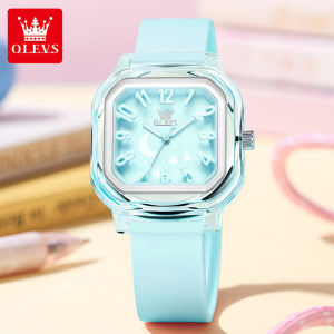 OLEVS Watch For Women Waterproof 2025 Casual Fashion Watches Silicone Strap Luminous Quartz Student Ladies Women