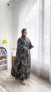 Humaira99 Gamis JumboPesta Muslim Dress Hijab Muslimah Atasan Wanita Long Dress Terbaru Terlaris Pesta Lebaran Kondanggan ArmaniSilk Rumaisa34