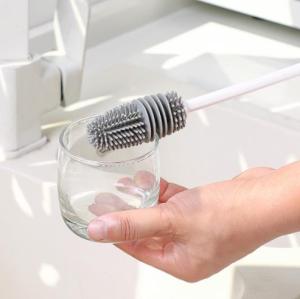 Silicone Bottle Brush Bottle Cleaning Brush with 13" Long Handle Water Bottles Cleaner Cleaner Brush for Hydro Flask