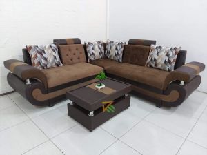 Sofa Sudut L - Kursi Ruangtamu / Sofa Sudut Modern (Bebas Pilih Warna) harga termurah