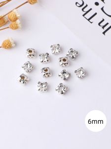 Silver Hand-Sewn Rhinestones for Clothing Shoes Wedding Dresses Bag Collar Flash Rhinestone Accessories Jewelry Fashion