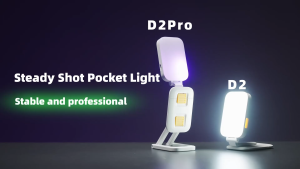 MEEGOO ไฟไลฟ์สด LED Light พร้อมที่วางโทรศัพท์และที่จับมั่นคง สำหรับการถ่ายทอดสดภาพถ่าย RGB 24 โหมด