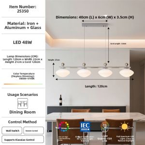 FANCY LAMP CLUB | Modern Bauhaus Style Long Dining Table Light Bar Lighting